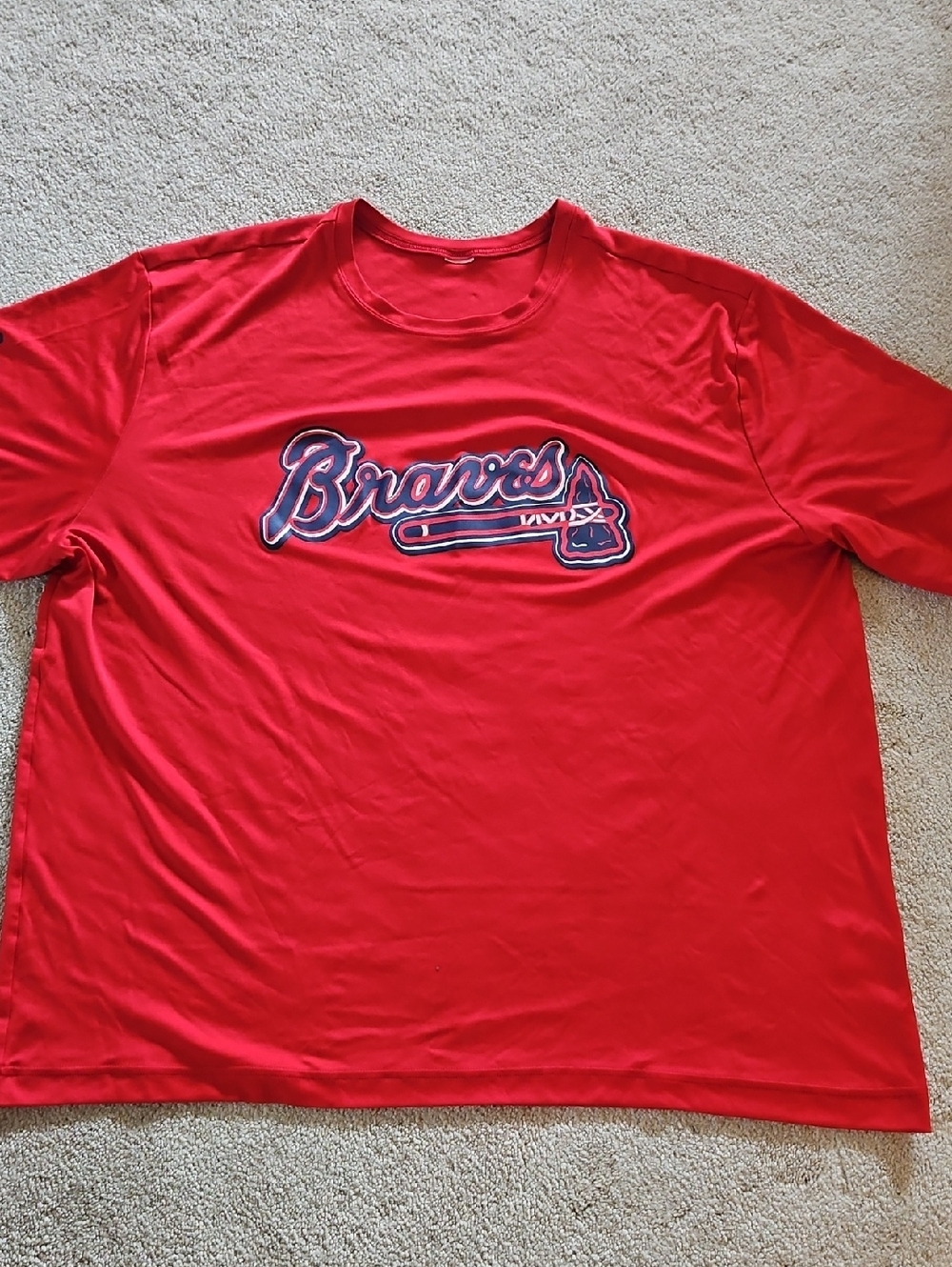 rave Red Braves Short Sleeve Crewneck Shirt